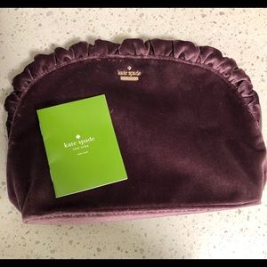 Kate Spade Purple Velvet Clutch